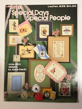 Special Days, Special People - Cross Stitch - Leisure Arts Leaflet 238 (1982)